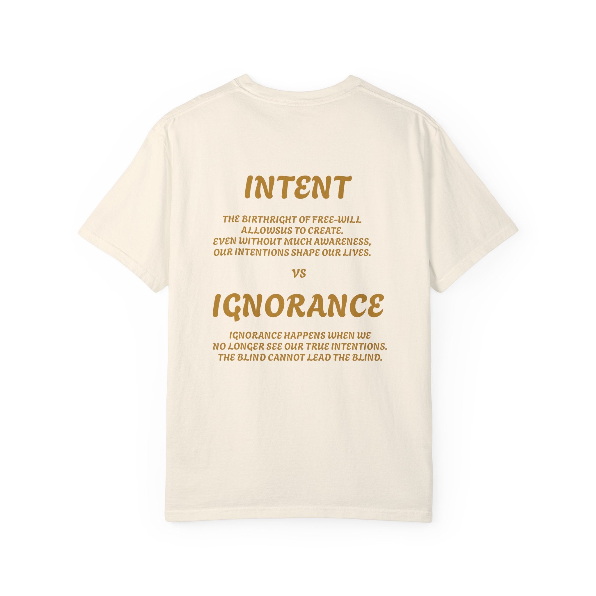 Conceptual Unisex Graphic T-Shirt - 'Intent vs Ignorance' Design
