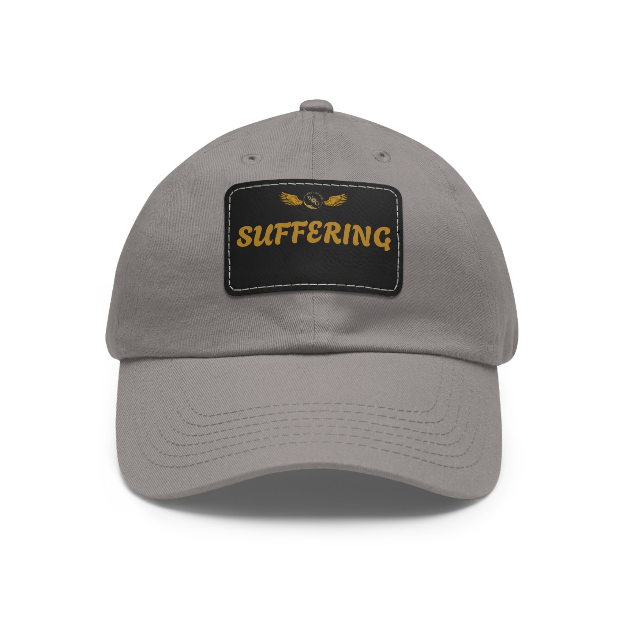 Dad Hat with Leather Patch (SUFFERING)