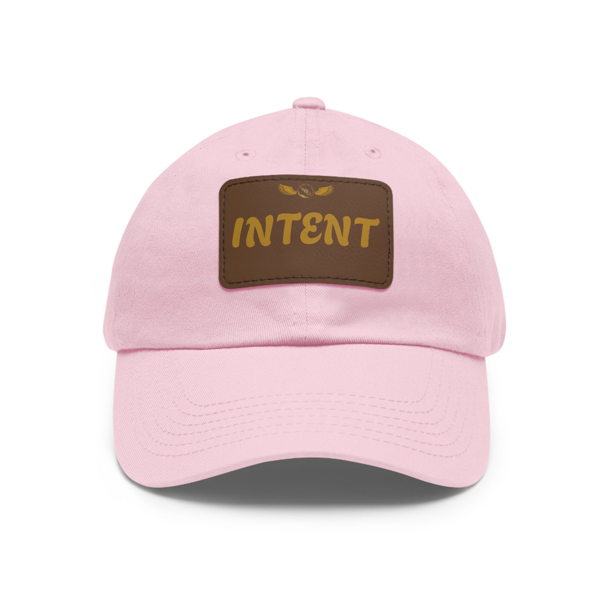 Intent Dad Hat with Leather Patch - Casual Men's Cap
