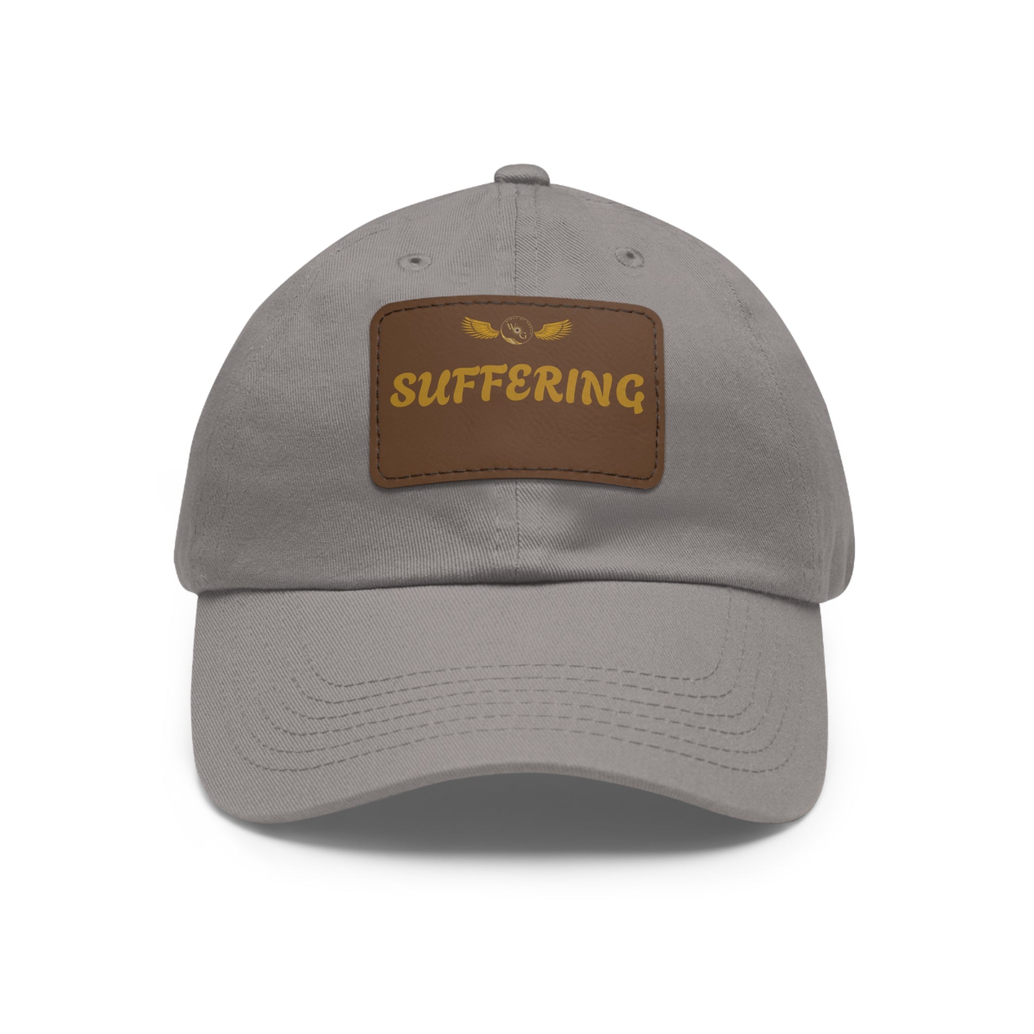 Dad Hat with Leather Patch (SUFFERING)