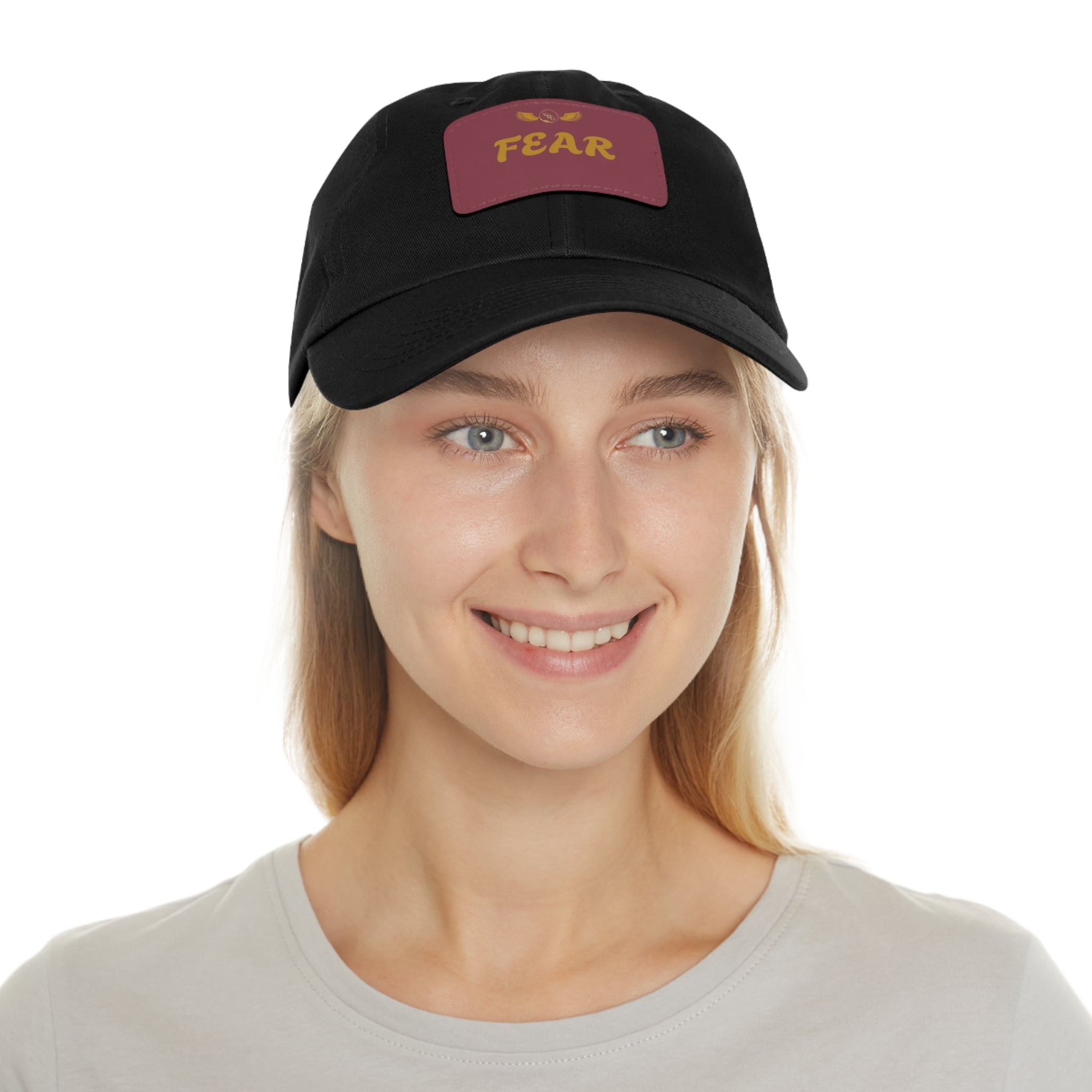 Fear Dad Hat with Leather Patch | Casual Streetwear Cap