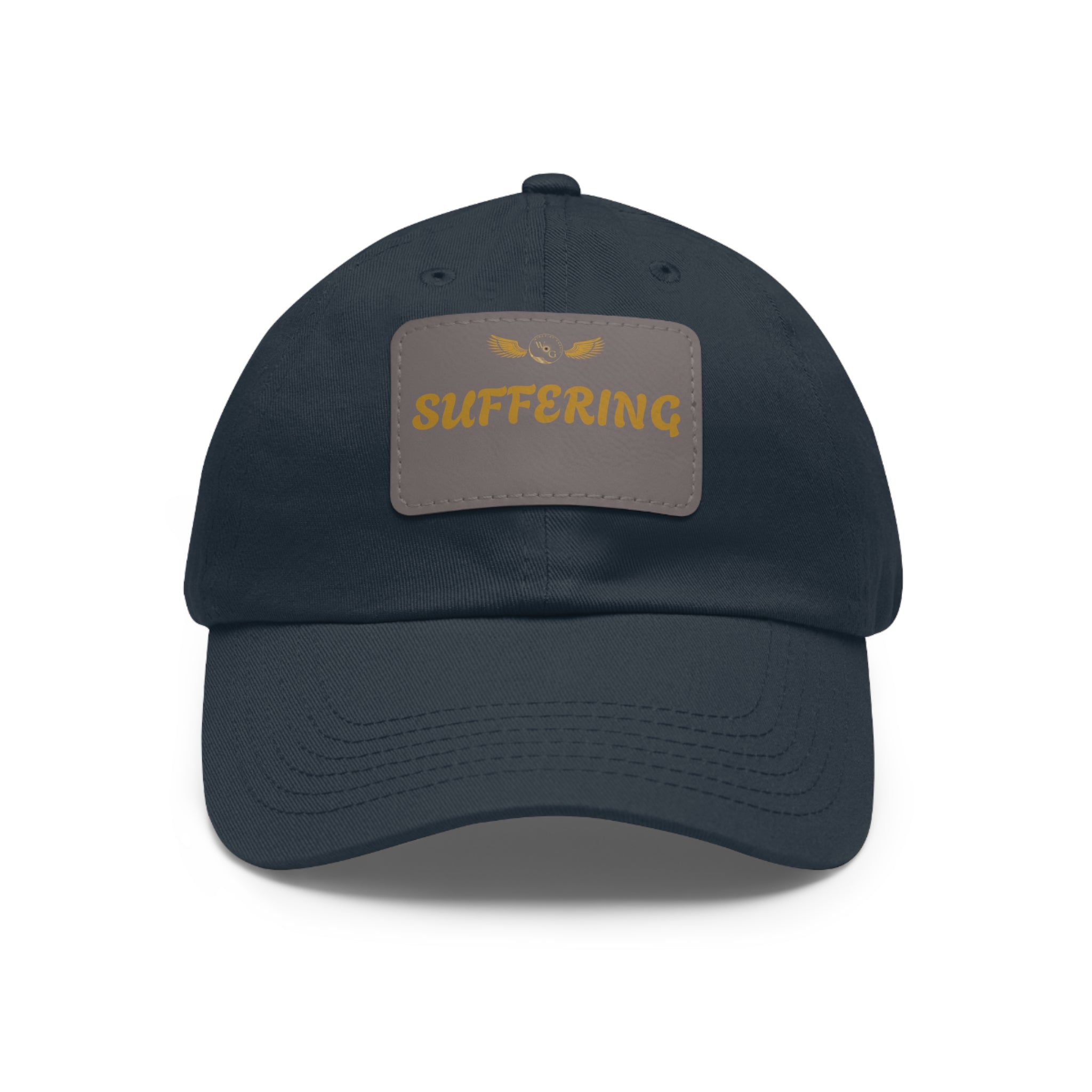 Dad Hat with Leather Patch (SUFFERING)