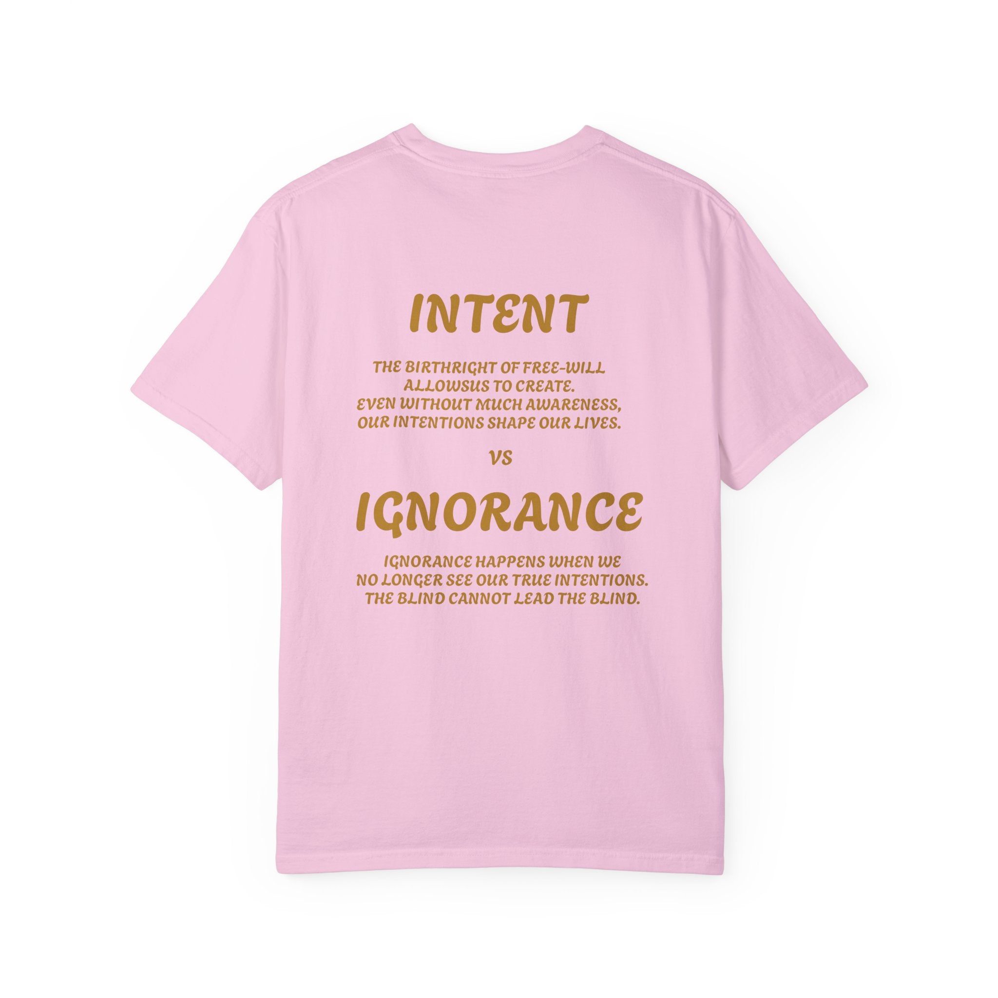 Conceptual Unisex Graphic T-Shirt - 'Intent vs Ignorance' Design