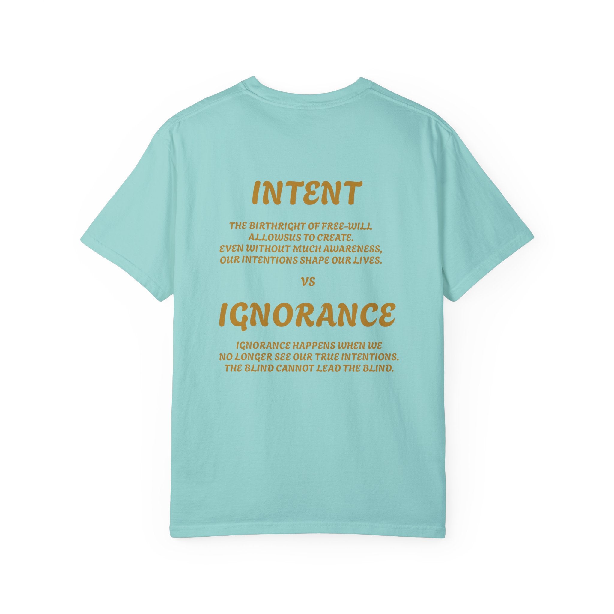 Conceptual Unisex Graphic T-Shirt - 'Intent vs Ignorance' Design