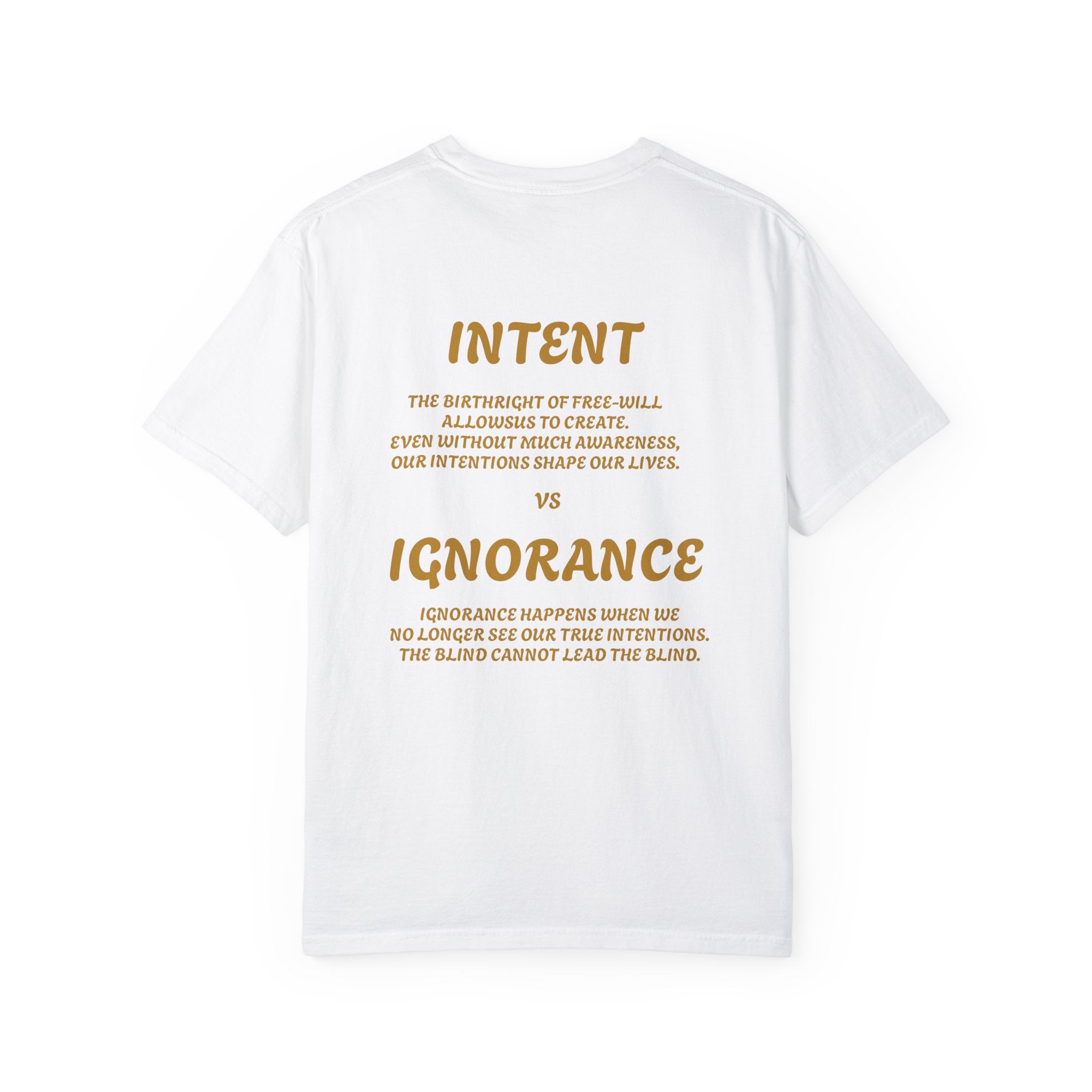 Conceptual Unisex Graphic T-Shirt - 'Intent vs Ignorance' Design