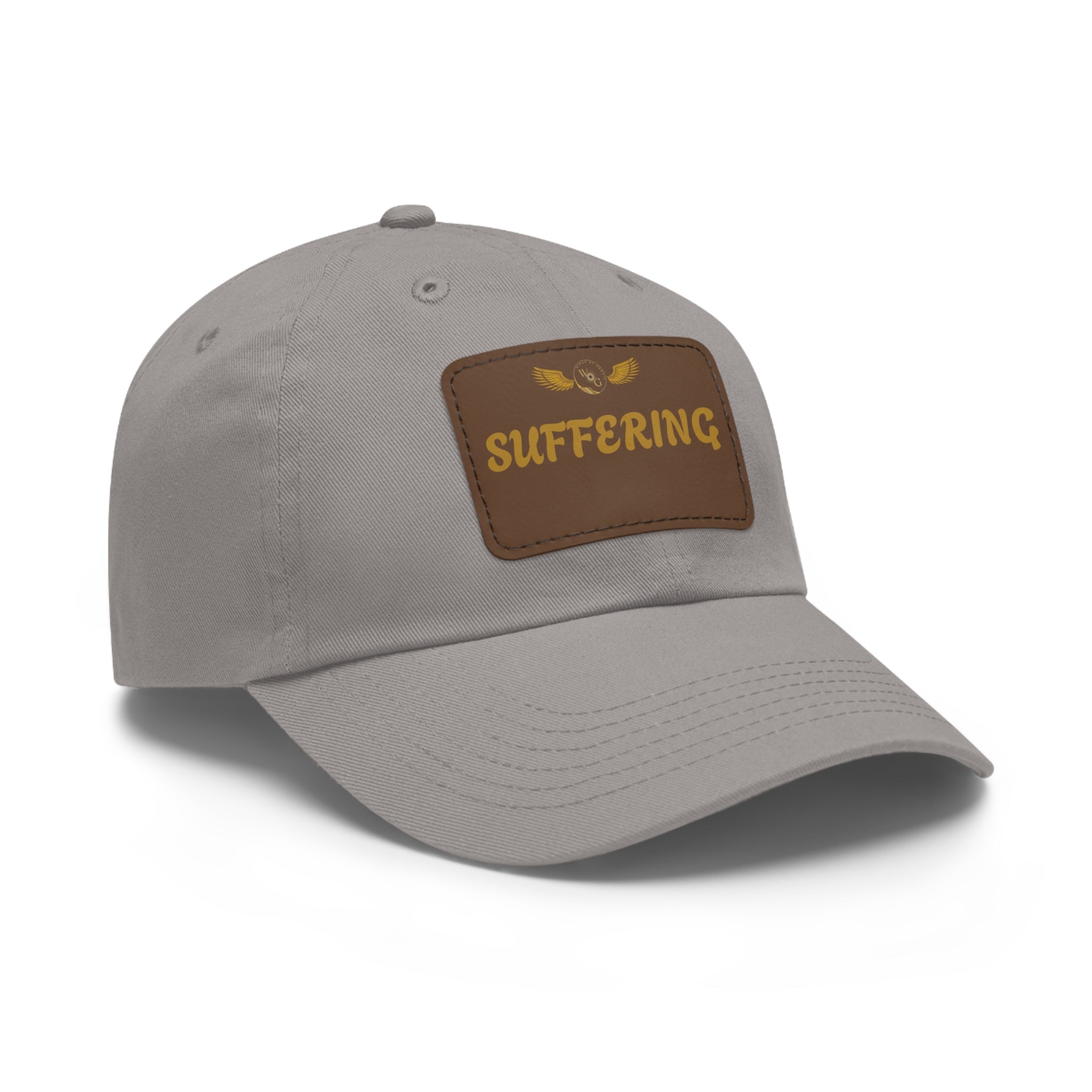 Dad Hat with Leather Patch (SUFFERING)