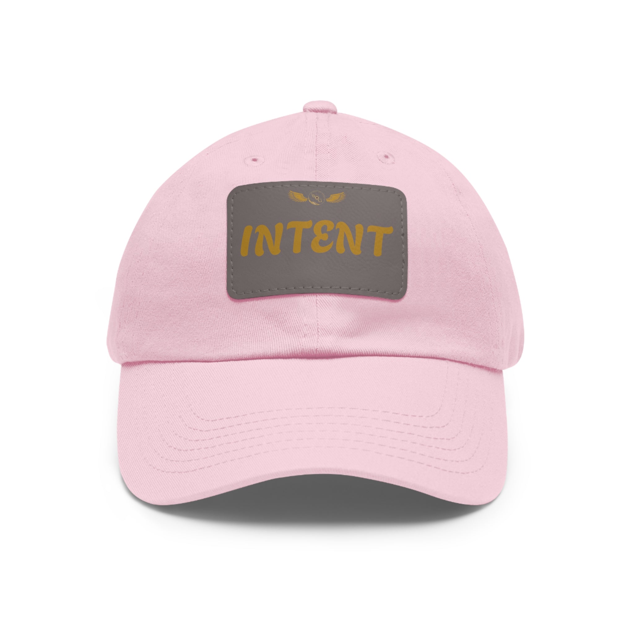 Intent Dad Hat with Leather Patch - Casual Men's Cap