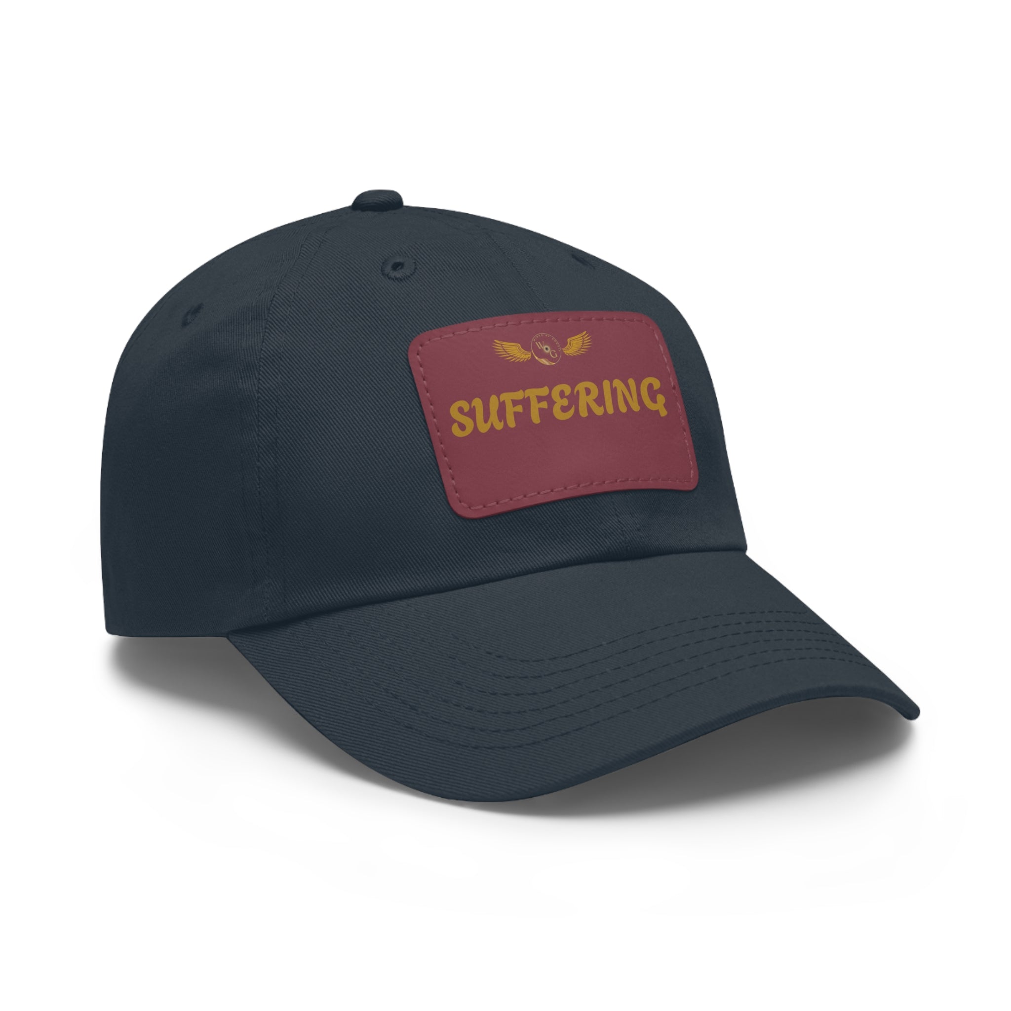 Dad Hat with Leather Patch (SUFFERING)