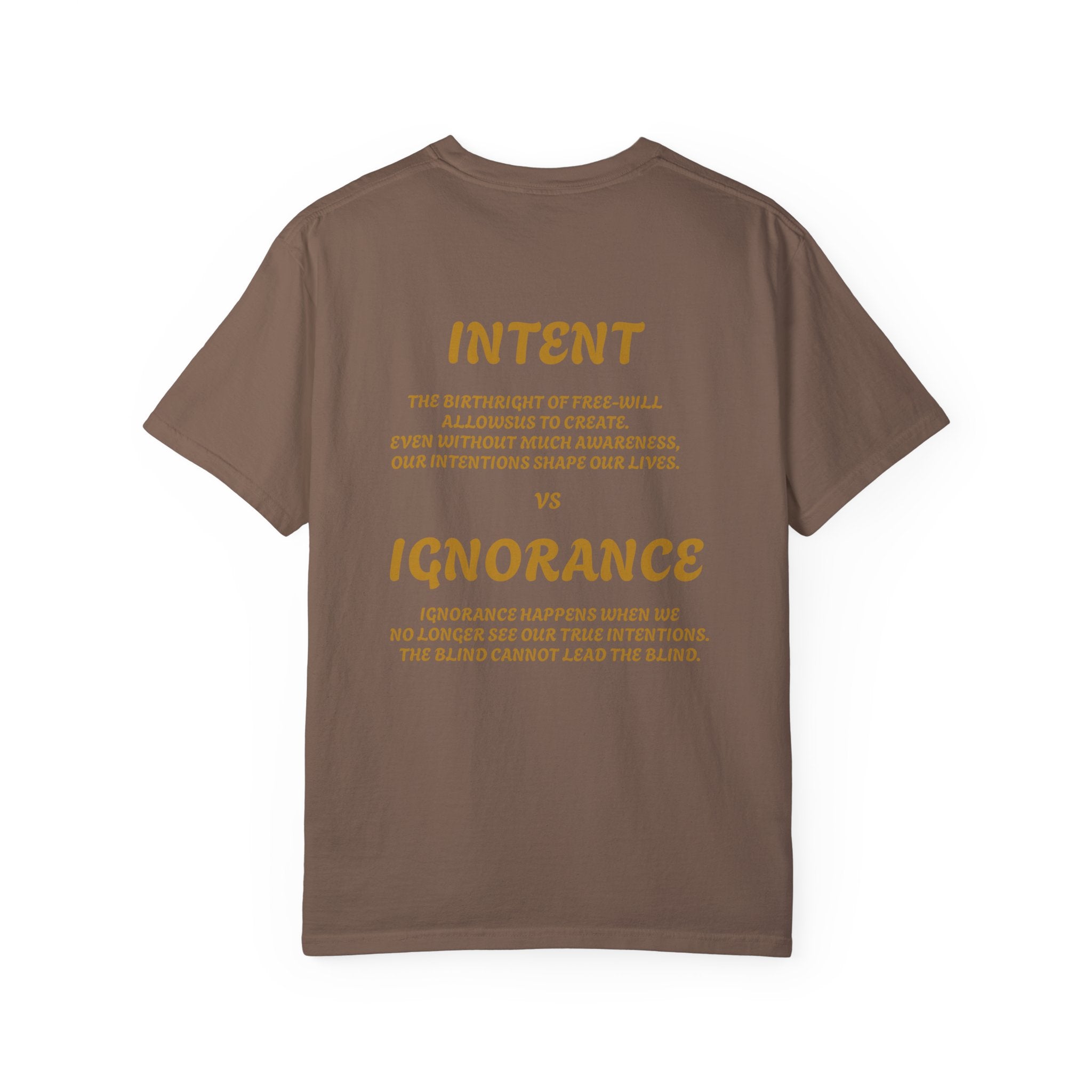 Conceptual Unisex Graphic T-Shirt - 'Intent vs Ignorance' Design