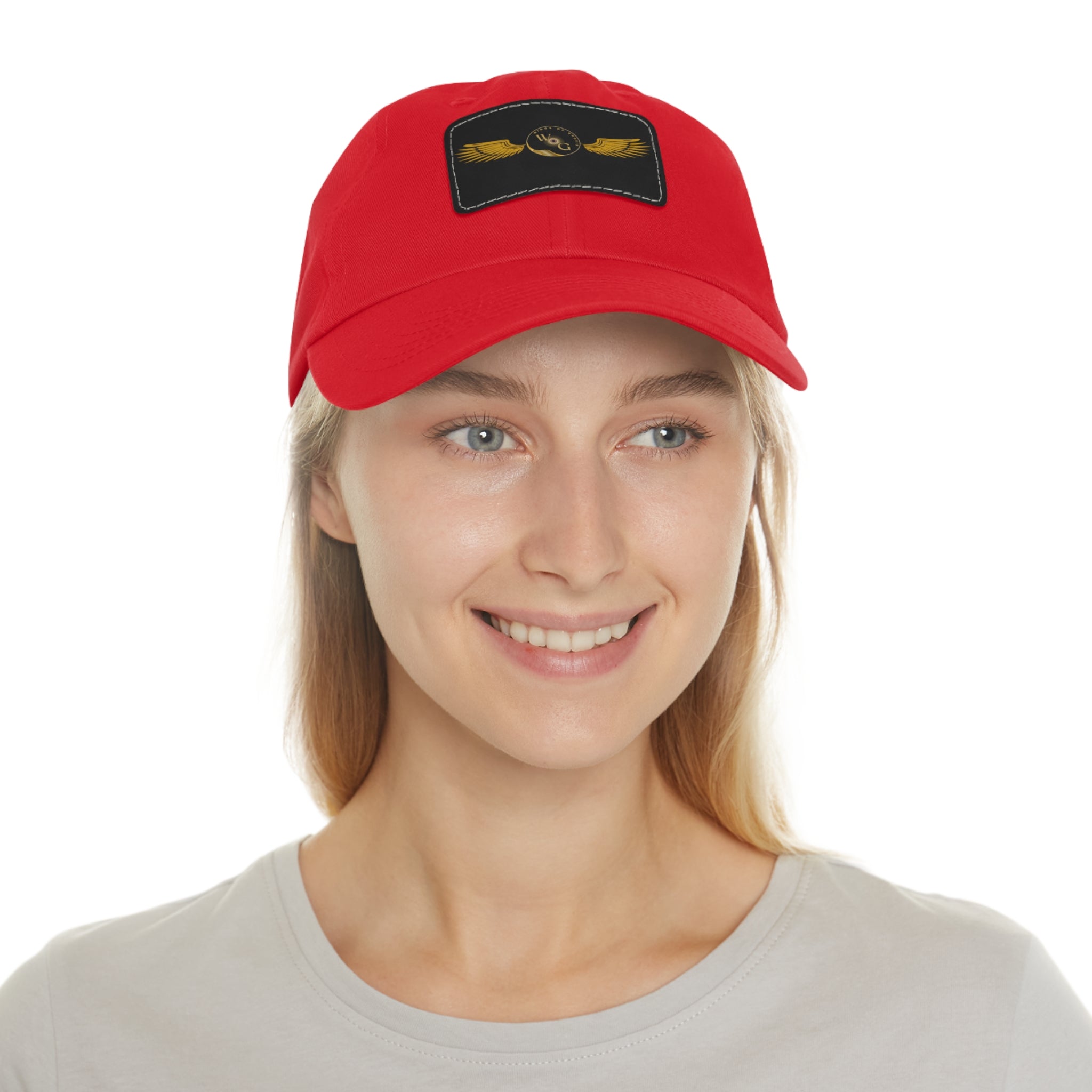 Dad Hat with Leather Patch (INTENT WITH PHRASE)