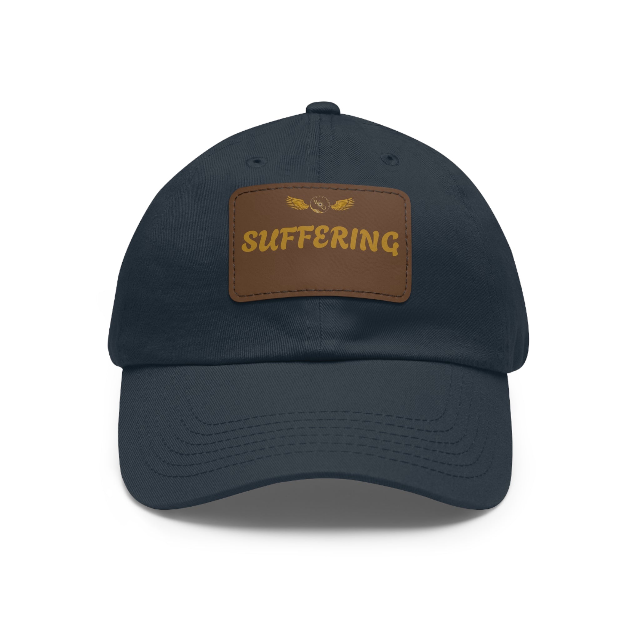 Dad Hat with Leather Patch (SUFFERING)