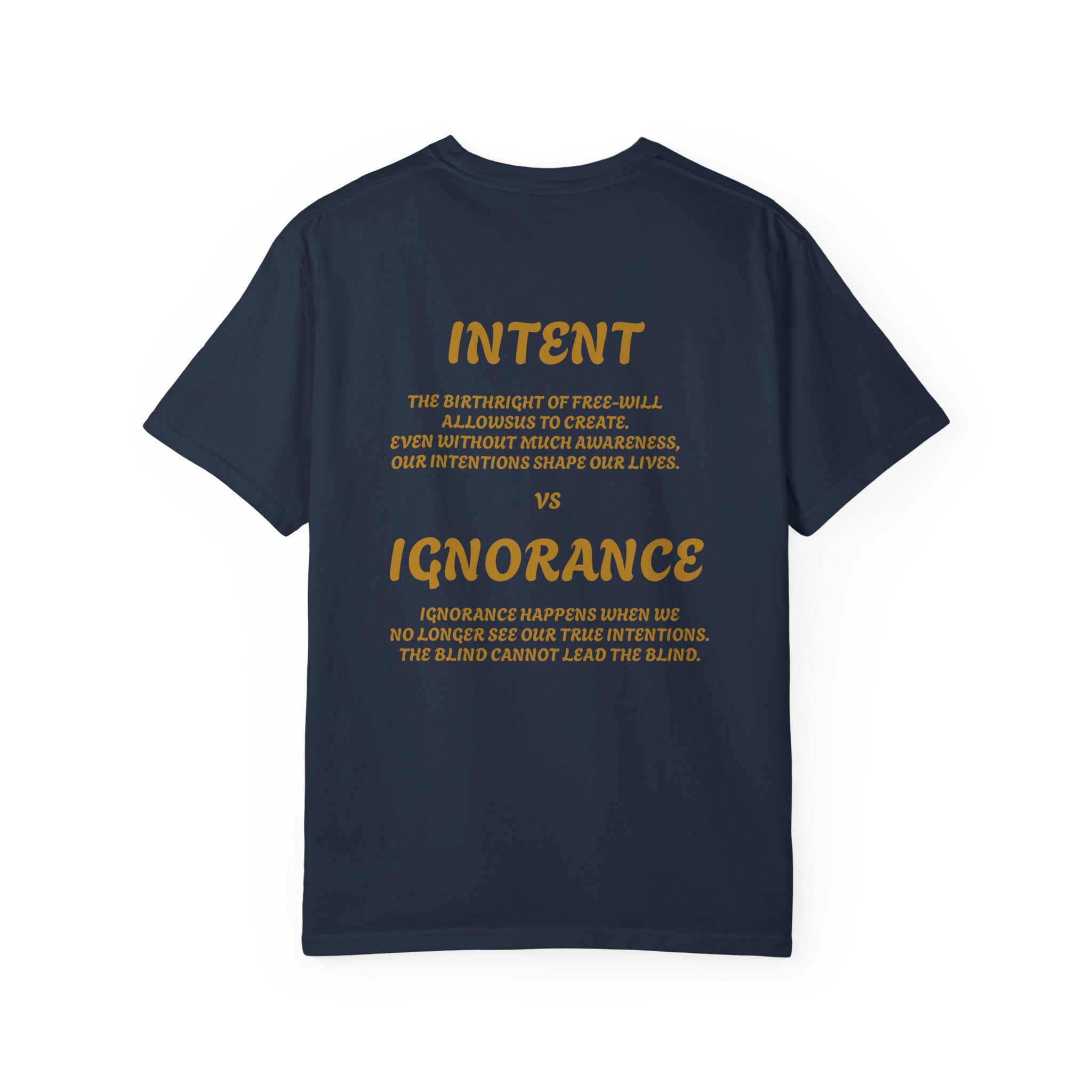 Conceptual Unisex Graphic T-Shirt - 'Intent vs Ignorance' Design