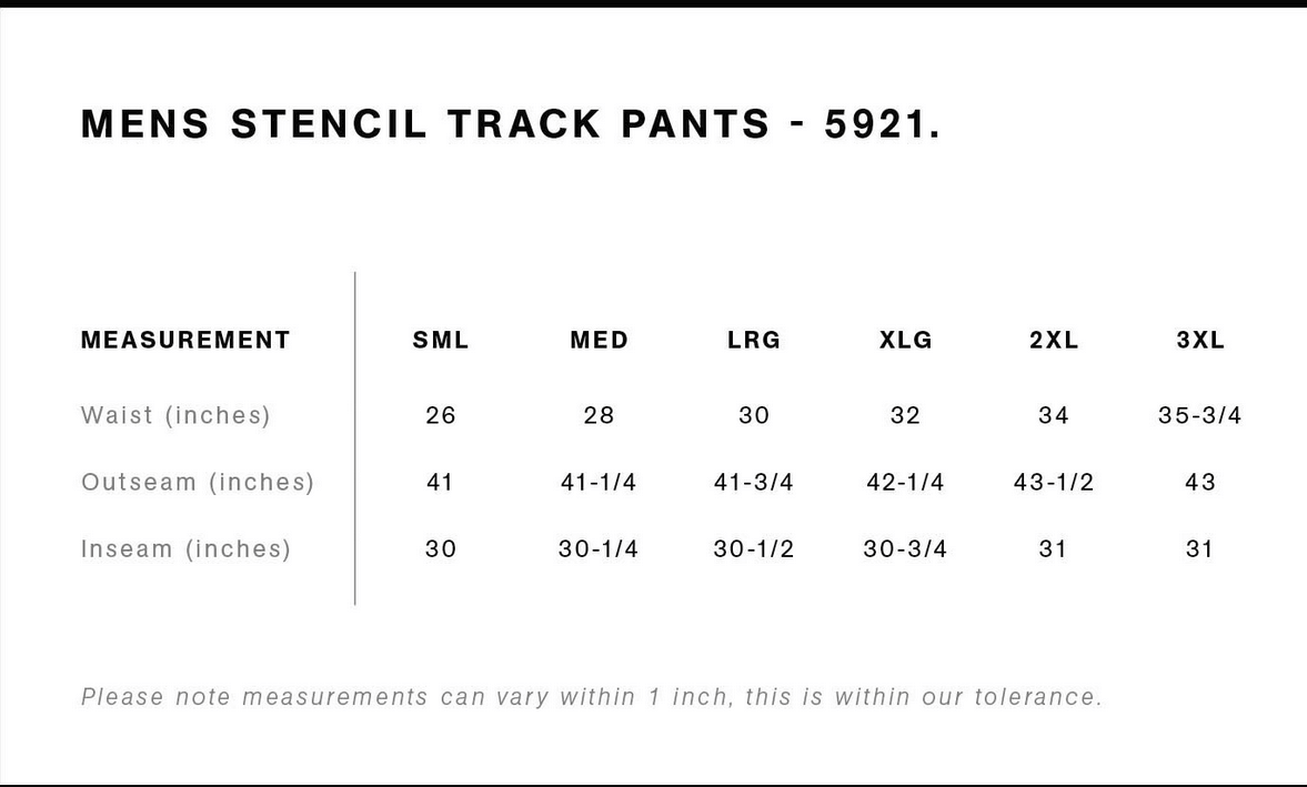 MENS TRACK PANTS INTENT