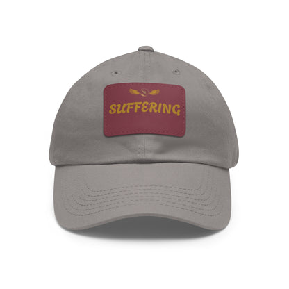 Dad Hat with Leather Patch (SUFFERING)