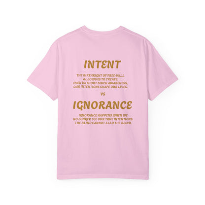 Conceptual Unisex Graphic T-Shirt - 'Intent vs Ignorance' Design