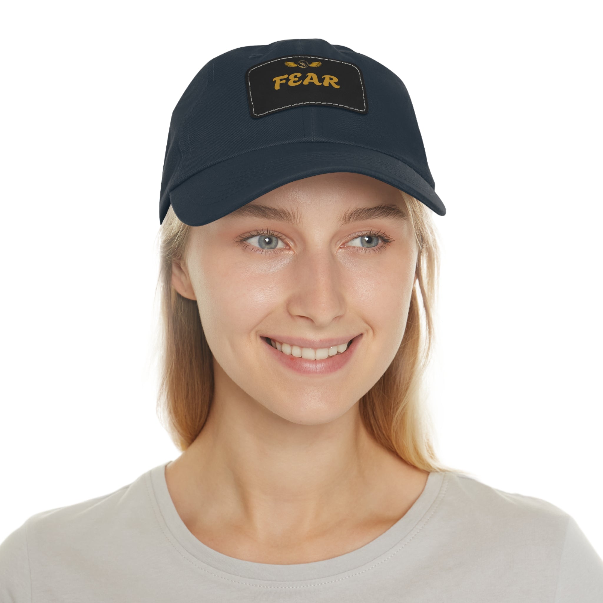 Fear Dad Hat with Leather Patch | Casual Streetwear Cap
