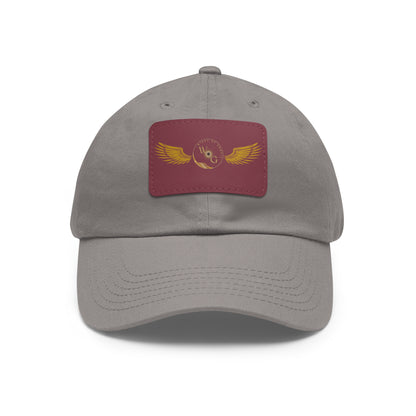 Dad Hat with Leather Patch (INTENT WITH PHRASE)