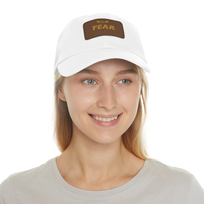 Fear Dad Hat with Leather Patch | Casual Streetwear Cap