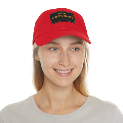 Dad Hat with Leather Patch (SUFFERING)