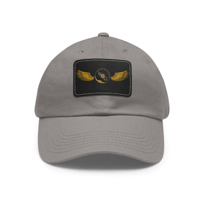 Dad Hat with Leather Patch (INTENT WITH PHRASE)