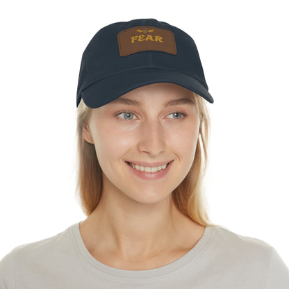 Fear Dad Hat with Leather Patch | Casual Streetwear Cap