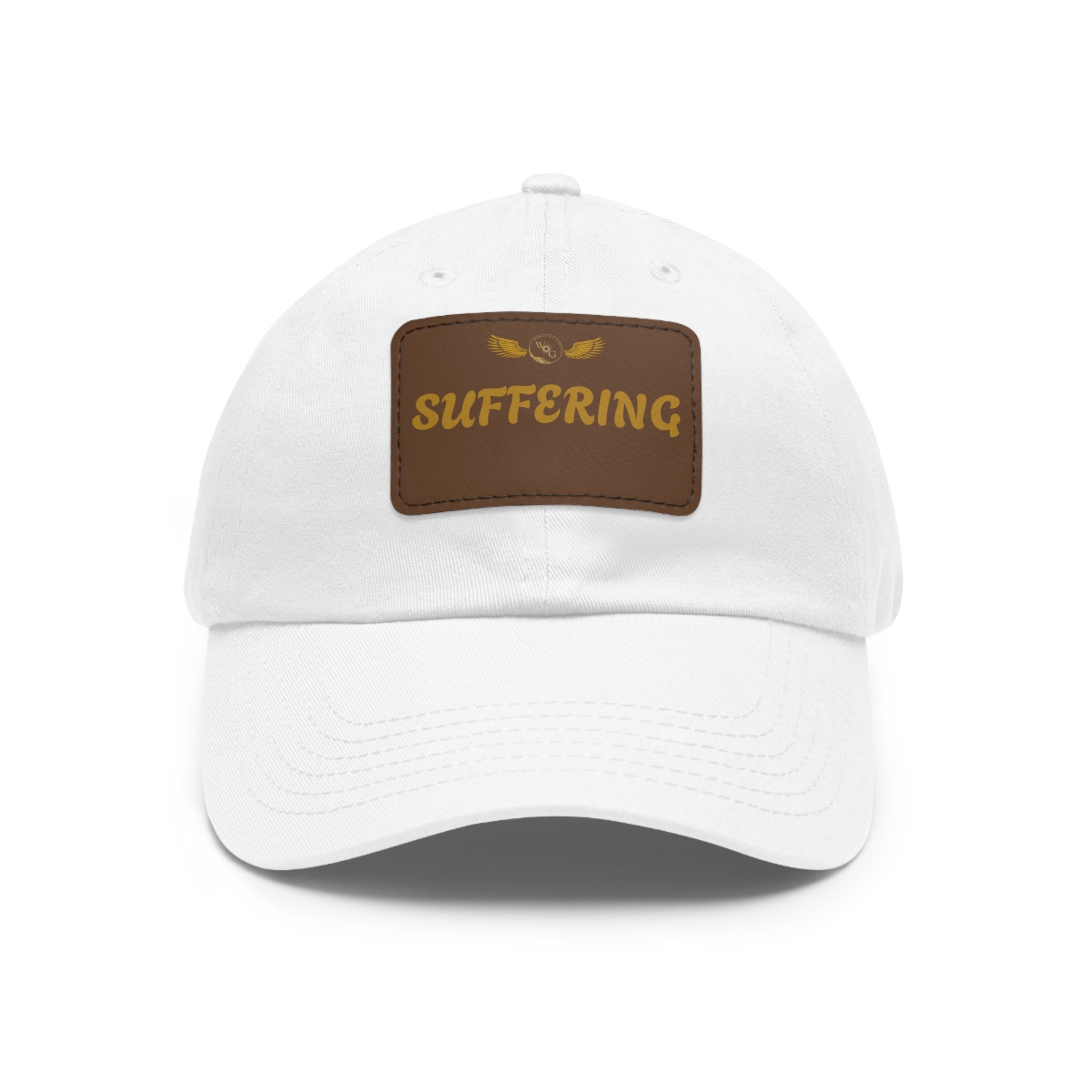 Dad Hat with Leather Patch (SUFFERING)