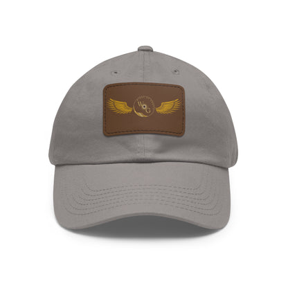 Dad Hat with Leather Patch (INTENT WITH PHRASE)