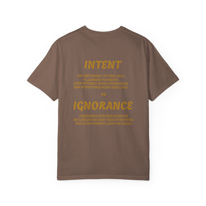 Conceptual Unisex Graphic T-Shirt - 'Intent vs Ignorance' Design