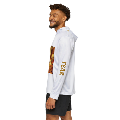 Men's Sports Warmup Hoodie - Attention Vs Fear Graphic Design